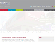 Tablet Screenshot of milchwerk-radolfzell.de